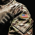 thumbnail image 6 of Anley Tactical USA Flag Embroidered Patches (2 Pack) - 2"x 3" American US Flag Military Uniform Sew On Emblem Patch - Loop & Hook Fasteners Attach to Tactical Hats, Garment & Gears, 6 of 7