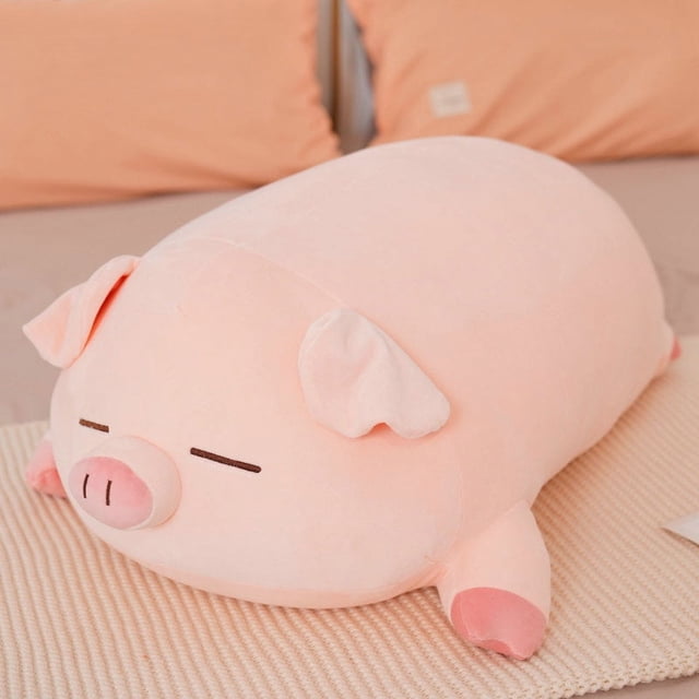 Juguete de peluche de cerdo gordo de dibujos animados de 40-100cm, almohada de Animal suave y encantadora, muñeco grande relleno para niños y niñas, regalos de cumpleaños