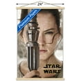 thumbnail image 3 of Star Wars: The Force Awakens - Rey Portrait Wall Poster with Wooden Magnetic Frame, 22.375" x 34", 3 of 3