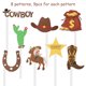 thumbnail image 3 of EeaseMX Amosfun - 72 adornos para cupcakes con temática de vaquero, estilo occidental, para fiestas, pasteles y postres, 3 of 7