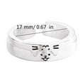 thumbnail image 2 of CIYISON Fashionable Adjustable Symbolic Rings Unique Cat and Dog Pattern Embelished Rings Special Gift for Animal Enthusiasts, 2 of 16