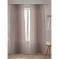 thumbnail image 5 of Sheer Curtains 96 inches Long, Mocha Brown Gradient Ombre Light Filtering Sheer Window Curtains Rod Pocket Voile Drapes for Bedroom Living Room, 52"W x 96"L 2 Panels, 5 of 7