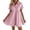 Red-Dress, variant on Casual Mini Dresses for Women Striped Short Sleeve Button Front Turn Down Collar Relaxed Fit Knit Shirt Dress BU1 L