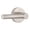 Satin Nickel, variant on Miseno MLK4012XSB Elkton Round Rod Passage Door Lever Set - Brass