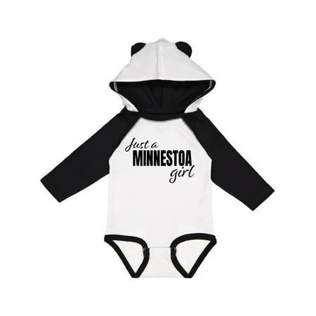 

Inktastic Just a Minnesota Girl Born and Raised Gift Baby Girl Long Sleeve Bodysuit
