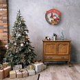 thumbnail image 3 of Corona navideña Corona de bastón Puerta de entrada Decoración colgante para la casa Corona colgante (reno, muñeco de nieve, Papá Noel), 3 of 5