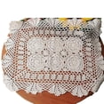 thumbnail image 2 of CHOK Rectangular Cotton Handwork Crochet Lace Table Runner Doilies for Coffee Table Dresser Scarf Centerpieces Décor 2PC, 2 of 5