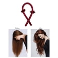 thumbnail image 2 of 2 uds, varilla para rizar sin calor, cinta para la cabeza, rizador de ondas, rodillos para el cabello DIY rojo + azul Sunnimix Varilla para rizar sin calor, 2 of 5