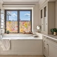 thumbnail image 5 of Spring Floral Semi Sheer Curtains 54 Inch Length 2 Panels Set, Watercolor Elegant Summer Flowers Botanical Sheer Kitchen Curtain Privacy Voile Window Curtain for Living Room Bedroom Rod Pocket Drapes, 5 of 7