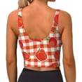 thumbnail image 3 of Lsque Tomatoes And Chili Printed Women'S Sports Bra, Compression, Moisture Wicking, High-Impact Sports Bra For Women,Supportive sports bra-XX-Large, 3 of 9