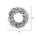 thumbnail image 2 of Vickerman 60" Flocked Kiana Artificial Christmas Wreath, Unlit, 2 of 2
