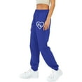 thumbnail image 3 of zbxnLI Graphic Women Sweatpants Elastic Waist Drawstring Sweatpant Casual Athletic Joggers Pants with Pockets, 3 of 4