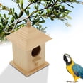 thumbnail image 4 of Rewenti Outdoor Solid Wood Bird House Feeder Idyllic Rustic Style Garden Hanging Birdhouse, 4 of 5