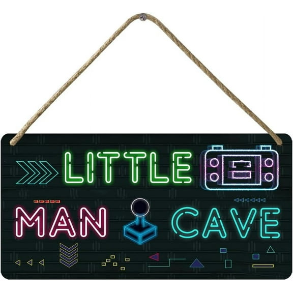 Gamer Room Decor For Boys Bedroom Wall Decor For Men Gaming Decor Game Room Accessories Kids Decorations For Bedroom Little Man Cave Wooden Door Sign Cool Stuff For Your Room Gaming Wall Art 12X6 In