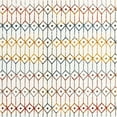 thumbnail image 4 of Unique Loom Matrix Trellis Collection Area Rug - Diamonds (7' Square Multi/Blue), 4 of 5