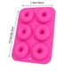 thumbnail image 2 of Bandeja para hornear donas de silicona de 6 cavidades Molde para donas antiadherente Bandeja para hornear segura para pastel Galleta Bagels Muffins 6 colores Vhermosa JQFLD253-51, 2 of 7