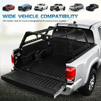 LEDMOMO 1Set Adjustable Black Truck Rack Heavy Duty Cargo Carrier with Multiple Mounting Options