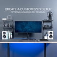 thumbnail image 3 of VIVO Black Clamp-on 13" Above or Below Desk 3-Tier Shelving Unit, Desk Organizer, 3 of 8