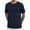 Navy, variant on Summer Shirts for Men Plus Size Big & Tall Mens Casual Loose Solid Color Crew Neck Short Sleeve Tops Sport Blouse Lougnewear for Mens S-5XL