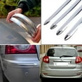 thumbnail image 3 of 4X Silver Chrome Bumper Corner Guard Protector Car Auto Truck Decoration Strip, 3 of 7