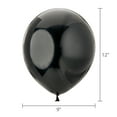 thumbnail image 3 of 12" Black Latex Balloons, 15 Pieces, by Way To Celebrate, 3 of 5