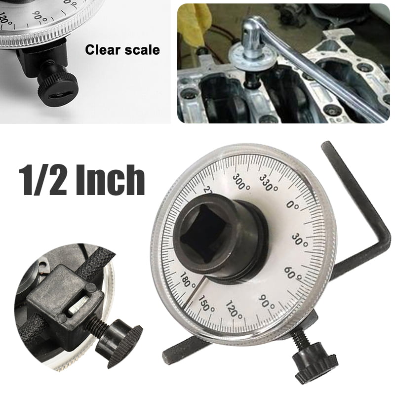 AMOYER 1pc Professional Drive Angle Torque Adjustable Drive Torque Angle Gauge Measure Auto Car Garage Tool Set Practical Hand Tools