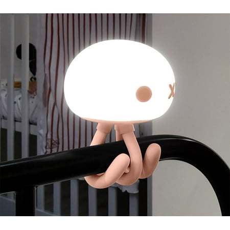 

Kids Night Light Rechargeable LED Baby Night Light Dimmable Baby Touch Control Light with Charging 1200mAh Pink