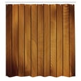 thumbnail image 3 of Ambesonne Brown Shower Curtain, Wooden Plank Aged Timber, 69"Wx70"L, Dark Brown Pale Brown, 3 of 5