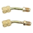 thumbnail image 2 of R410A Converter, 2 Pcs Professional Universal Charging Vacuum Port Adapters 1/4 To 5/16 Reliable Leakproof  For Mini Split System Air Conditioners, 2 of 8