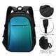 thumbnail image 3 of Balery Blue to turquoise Mochila con carga USB para hombre y mujer - Mochila impermeable y antirrobo para laptop con puerto USB para viajes, trabajo, 3 of 7