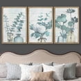 thumbnail image 3 of wall26 Framed Canvas Print Wall Art Set Forest Fern Leaf Trio Floral Wilderness Watercolor Modern Art Chic Group Relax/Calm Multicolor Pastel for Living Room, Bedroom, Office - 16"x24"x3 NA, 3 of 5