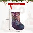 thumbnail image 4 of Salouo Fireworks2 Print Christmas Stockings,Large Xmas Stocking Set of 1 Holiday and Farmhouse Stocking for Christmas Holiday Party Decoration(17.7*11 Inch), 4 of 7