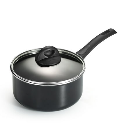 Tramontina Everyday 3 Quart Non-Stick Black Covered Sauce Pan