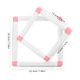 thumbnail image 2 of Raindrops 2Pcs Plastic Embroidery Frame Square Quilting Hoop with Clip for Versatile Sewing Projects, 2 of 8