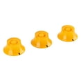 thumbnail image 2 of 3PCS Remplacement Bouton de Rotation de Commande de Guitare Électrique Jaune avec Marquage Noir, 2 of 14