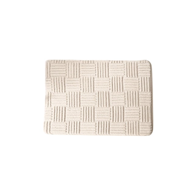 Bathroom Water Absorbing Door Mat Convenient Wash Lightweight Fabric Water Absorption Non Slip Floor Mat