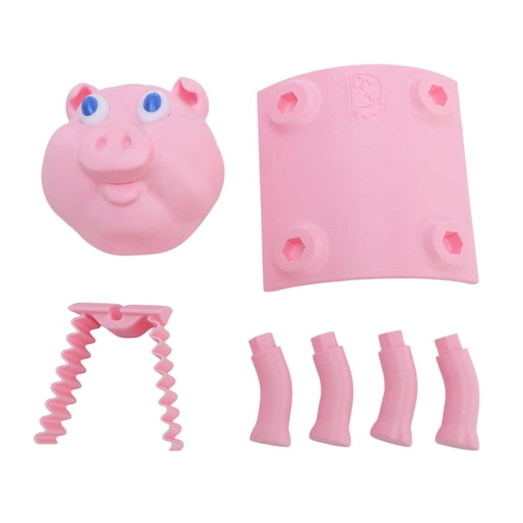 BOKYAN Pig‑Shaped Toilet Paper Holder – Fun, Space‑Saving ABS Tissue Roll Stand for Bathroom Shelves, Countertops or Floors