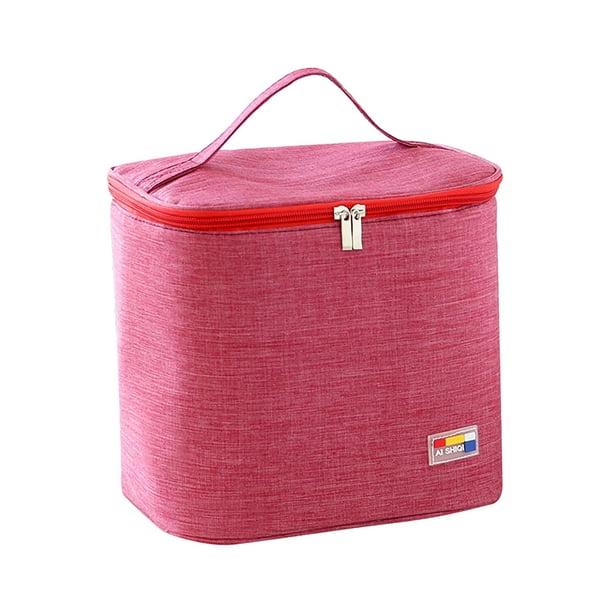 Xihbxyly Bolsa de Almuerzo con Aislamiento Grueso, Portátil para Picnic, Gran Capacidad, Mantiene La Comida Fresca o Caliente, Duradera y Fácil de Limpiar, Versátil para El Trabajo y Viajes, Tamaño 2