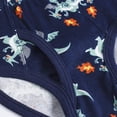 thumbnail image 6 of HWJAD 2-10 Years Little Boys Dinosaur Briefs Toddler Kids Underwear Soft Cotton Shark Undies (Pack of 3), 6 of 8
