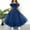 Navy, variant on Party Dresses for Girls Watermelon Red Sleeveless Tulle Long Formal Wedding Pageant Party Fancy Princess Ball Gown Dresses 7-13