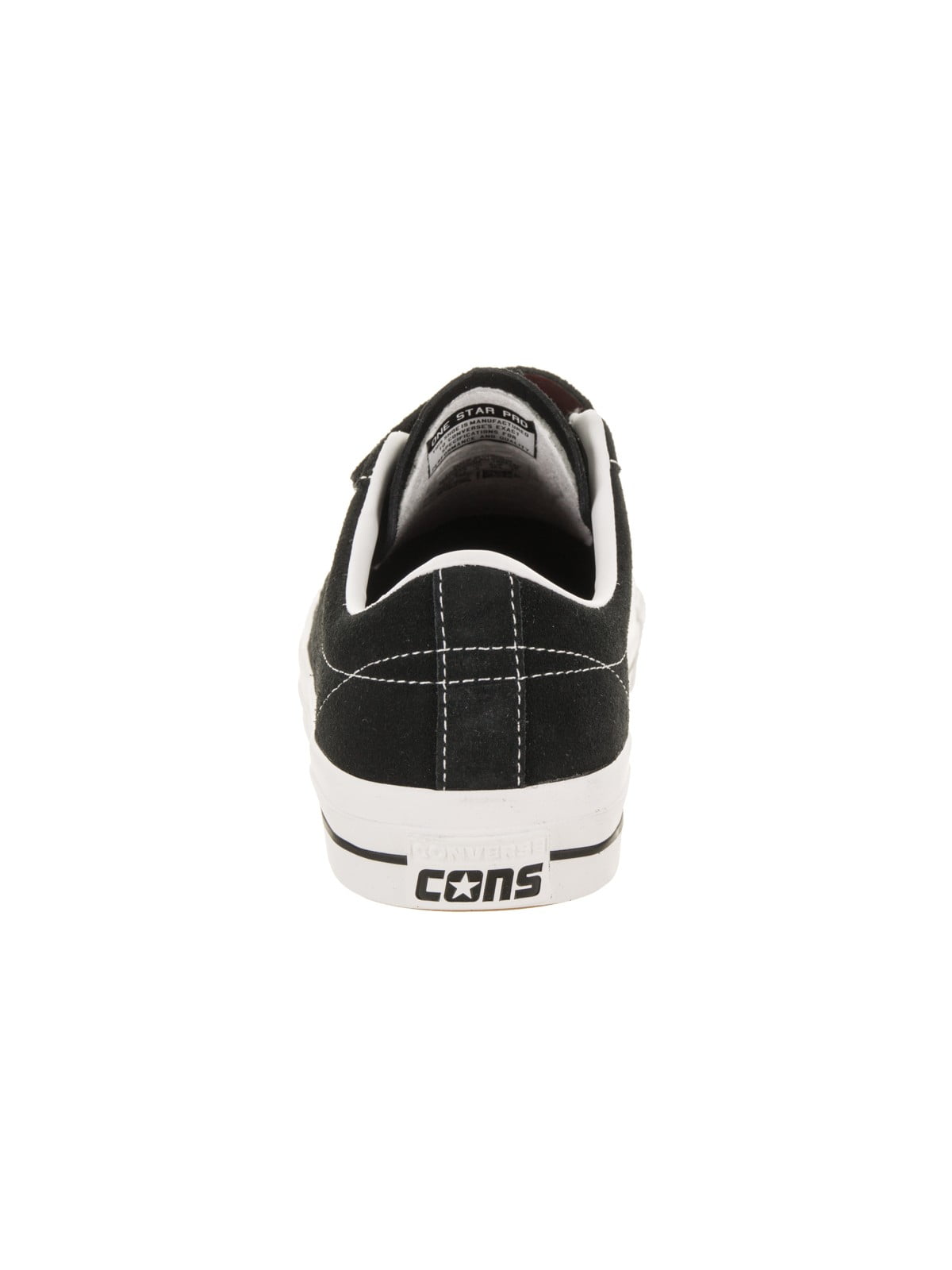converse one star pro 3v ox black & white shoes