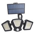 thumbnail image 1 of Luces de movimiento solar al aire libre, luces de inundación solares de 3 cabezas para exteriores con sensor de movimiento, luces de seguridad solares Sunnimix luces al aire libre, 1 of 8