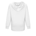 thumbnail image 5 of UAMVSH Women Casual Full Zip up Hooded Sweatshirts with Pockets Comfy Oversized Long Sleeve Hoodie Tops Solid Color Jackets(Medium,White), 5 of 7