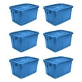 thumbnail image 1 of Rubbermaid Roughneck Bac de Rangement 14 Gal, Bleu Patrimonial (Lot de 6), 1 of 5