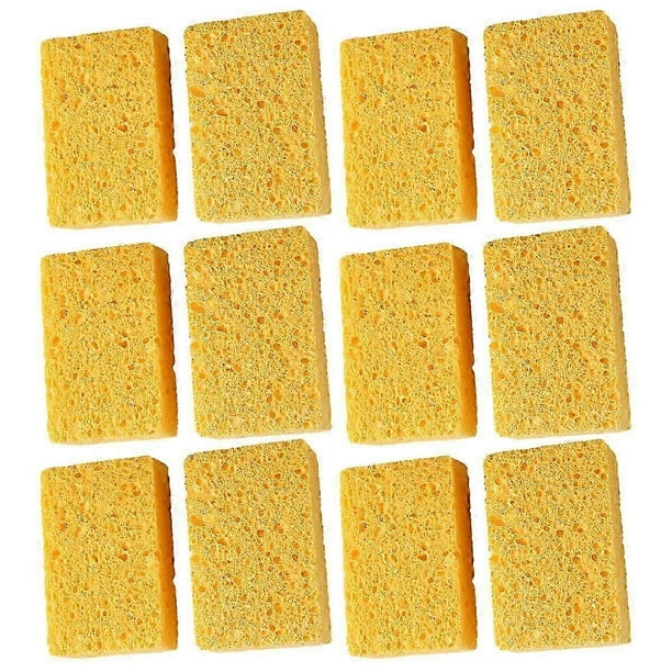 Kitchen Sponge - Compressed cellulose sponge, scratch-free natural dish sponge, for use in kitchens, bathrooms, cars, etc