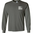 thumbnail image 2 of Fair Game Proud Vietnam Veteran Always Remember Long Sleeve Shirt-Charcoal-XL, 2 of 5