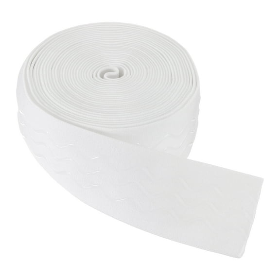 Non-Slip Elastic Band,2 Inch x 6 Yards White Polyester Silicone Stretch Band