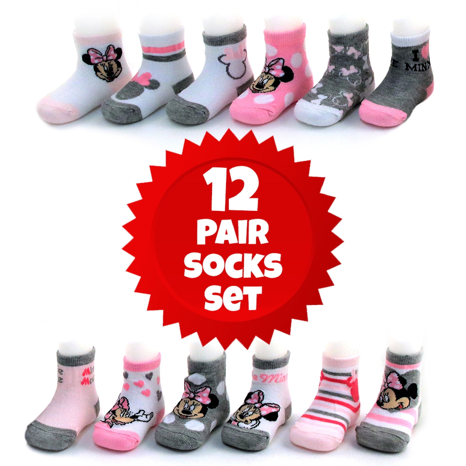 minnie mouse baby socks