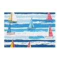 thumbnail image 7 of Yayeee Bath Rug for Bathroom Floor Non Slip Rectangle Fluffy Soft Absorbent Mat, 16"x24", Yellow Sailboats, 7 of 7