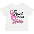 thumbnail image 3 of Inktastic My Aunt is My Hero- Breast Cancer Awareness Boys or Girls Toddler T-Shirt, 3 of 5